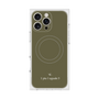 プレミアムスクエアケース with MagSafe［ 1PIU1UGUALE3 - ロゴ - グリーン ］