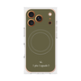 プレミアムスクエアケース with MagSafe［ 1PIU1UGUALE3 - ロゴ - グリーン ］