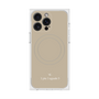 プレミアムスクエアケース with MagSafe［ 1PIU1UGUALE3 - ロゴ - ベージュ ］