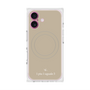 プレミアムスクエアケース with MagSafe［ 1PIU1UGUALE3 - ロゴ - ベージュ ］