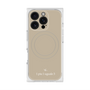 プレミアムスクエアケース with MagSafe［ 1PIU1UGUALE3 - ロゴ - ベージュ ］
