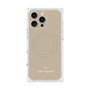 プレミアムスクエアケース with MagSafe［ 1PIU1UGUALE3 - ロゴ - ベージュ ］