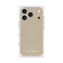 プレミアムスクエアケース with MagSafe［ 1PIU1UGUALE3 - ロゴ - ベージュ ］