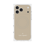 プレミアムスクエアケース with MagSafe［ 1PIU1UGUALE3 - ロゴ - ベージュ ］