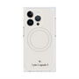 プレミアムスクエアケース with MagSafe［ 1PIU1UGUALE3 - ロゴ - ホワイト ］