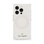 プレミアムスクエアケース with MagSafe［ 1PIU1UGUALE3 - ロゴ - ホワイト ］