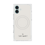 プレミアムスクエアケース with MagSafe［ 1PIU1UGUALE3 - ロゴ - ホワイト ］