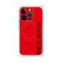 プレミアムスクエアケース with MagSafe［ SUPER PRIVATE - ロゴ - Red&Black ］