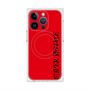 プレミアムスクエアケース with MagSafe［ SUPER PRIVATE - ロゴ - Red&Black ］