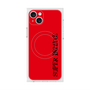 プレミアムスクエアケース with MagSafe［ SUPER PRIVATE - ロゴ - Red&Black ］