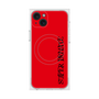 プレミアムスクエアケース with MagSafe［ SUPER PRIVATE - ロゴ - Red&Black ］