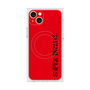 プレミアムスクエアケース with MagSafe［ SUPER PRIVATE - ロゴ - Red&Black ］