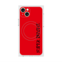 プレミアムスクエアケース with MagSafe［ SUPER PRIVATE - ロゴ - Red&Black ］