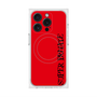 プレミアムスクエアケース with MagSafe［ SUPER PRIVATE - ロゴ - Red&Black ］