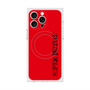 プレミアムスクエアケース with MagSafe［ SUPER PRIVATE - ロゴ - Red&Black ］