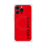 プレミアムスクエアケース with MagSafe［ SUPER PRIVATE - ロゴ - Red&Black ］