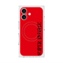 プレミアムスクエアケース with MagSafe［ SUPER PRIVATE - ロゴ - Red&Black ］