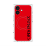プレミアムスクエアケース with MagSafe［ SUPER PRIVATE - ロゴ - Red&Black ］