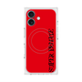 プレミアムスクエアケース with MagSafe［ SUPER PRIVATE - ロゴ - Red&Black ］