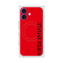 プレミアムスクエアケース with MagSafe［ SUPER PRIVATE - ロゴ - Red&Black ］