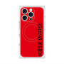 プレミアムスクエアケース with MagSafe［ SUPER PRIVATE - ロゴ - Red&Black ］