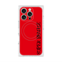プレミアムスクエアケース with MagSafe［ SUPER PRIVATE - ロゴ - Red&Black ］