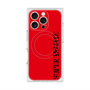 プレミアムスクエアケース with MagSafe［ SUPER PRIVATE - ロゴ - Red&Black ］