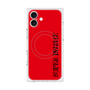 プレミアムスクエアケース with MagSafe［ SUPER PRIVATE - ロゴ - Red&Black ］