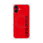 プレミアムスクエアケース with MagSafe［ SUPER PRIVATE - ロゴ - Red&Black ］