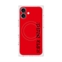 プレミアムスクエアケース with MagSafe［ SUPER PRIVATE - ロゴ - Red&Black ］