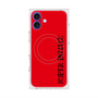 プレミアムスクエアケース with MagSafe［ SUPER PRIVATE - ロゴ - Red&Black ］