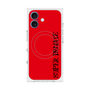 プレミアムスクエアケース with MagSafe［ SUPER PRIVATE - ロゴ - Red&Black ］