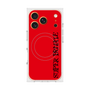 プレミアムスクエアケース with MagSafe［ SUPER PRIVATE - ロゴ - Red&Black ］