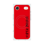 プレミアムスクエアケース with MagSafe［ SUPER PRIVATE - ロゴ - Red&Black ］