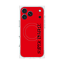 プレミアムスクエアケース with MagSafe［ SUPER PRIVATE - ロゴ - Red&Black ］