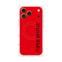 プレミアムスクエアケース with MagSafe［ SUPER PRIVATE - ロゴ - Red&Black ］