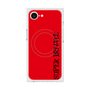 プレミアムスクエアケース with MagSafe［ SUPER PRIVATE - ロゴ - Red&Black ］
