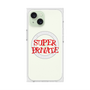 プレミアムスクエアケース with MagSafe［ SUPER PRIVATE - ロゴ - Metal ］