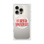 プレミアムスクエアケース with MagSafe［ SUPER PRIVATE - ロゴ - Metal ］