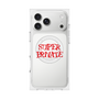 プレミアムスクエアケース with MagSafe［ SUPER PRIVATE - ロゴ - Metal ］