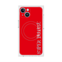 プレミアムスクエアケース with MagSafe［ SUPER PRIVATE - ロゴ - Red ］