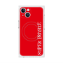 プレミアムスクエアケース with MagSafe［ SUPER PRIVATE - ロゴ - Red ］