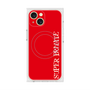 プレミアムスクエアケース with MagSafe［ SUPER PRIVATE - ロゴ - Red ］