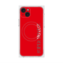 プレミアムスクエアケース with MagSafe［ SUPER PRIVATE - ロゴ - Red ］