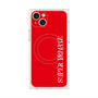 プレミアムスクエアケース with MagSafe［ SUPER PRIVATE - ロゴ - Red ］
