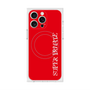 プレミアムスクエアケース with MagSafe［ SUPER PRIVATE - ロゴ - Red ］