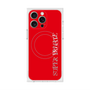 プレミアムスクエアケース with MagSafe［ SUPER PRIVATE - ロゴ - Red ］