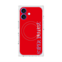 プレミアムスクエアケース with MagSafe［ SUPER PRIVATE - ロゴ - Red ］