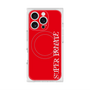 プレミアムスクエアケース with MagSafe［ SUPER PRIVATE - ロゴ - Red ］