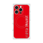 プレミアムスクエアケース with MagSafe［ SUPER PRIVATE - ロゴ - Red ］